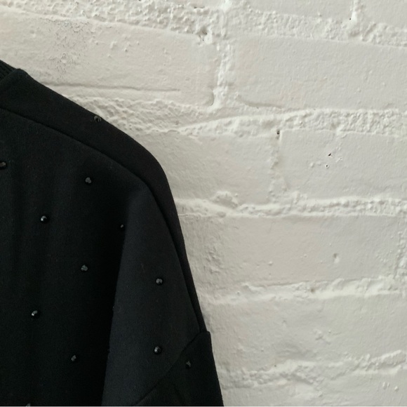 Vintage Havana Womens Black Embellished Pullover Sweatshirt Top Size Medium - Picture 9 of 13